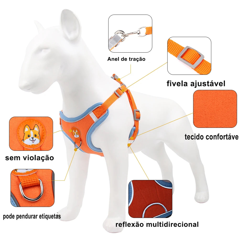 Coleira Peitoral Para Cachorro - Pet Ride