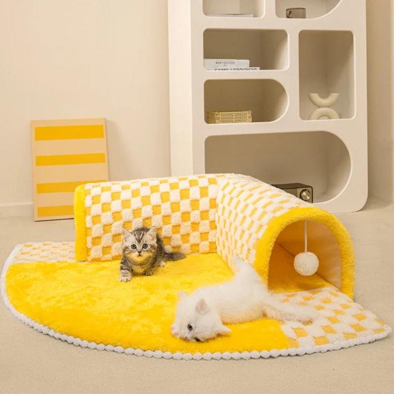 Cama e Túnel para Gatos