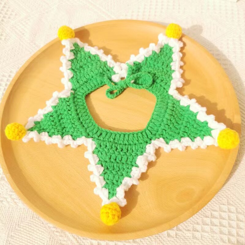 Bandana Tricot Natalina | Para cachorro e gato
