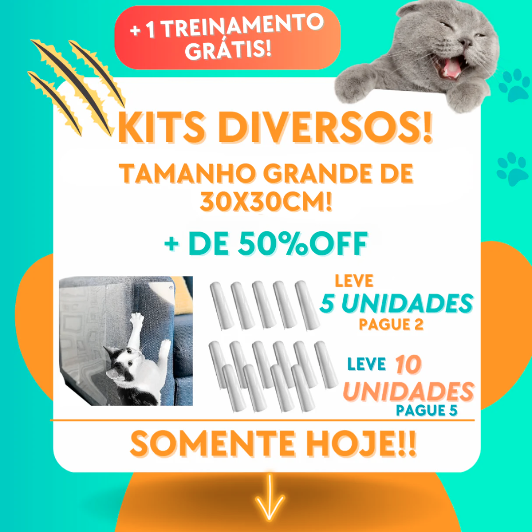 Protetor Anti Arranhão de Gato para Móveis - Proteja Agora os seus Móveis