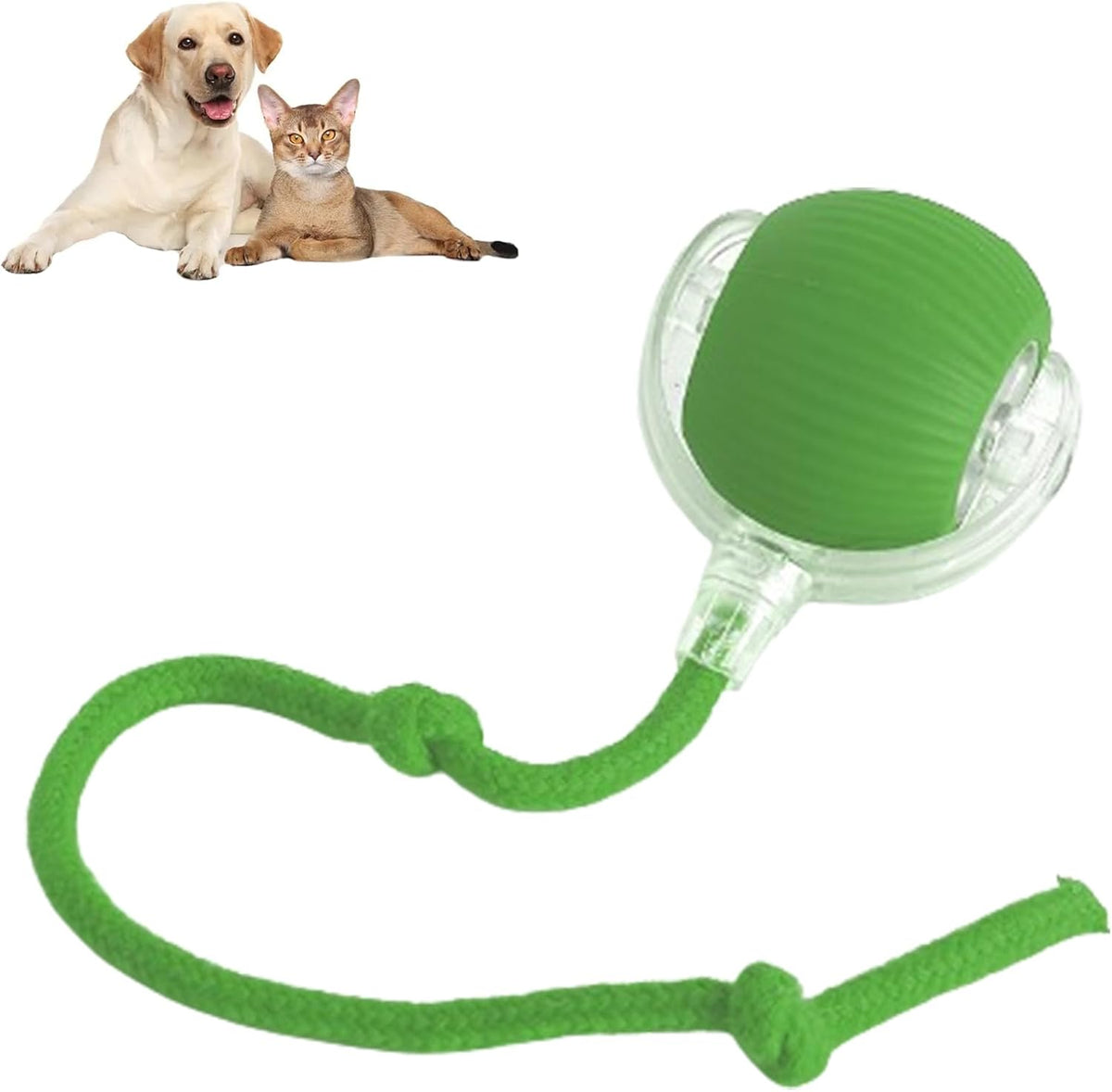 Brinquedo Bola Giratória Inteligente com Corda para Pet
