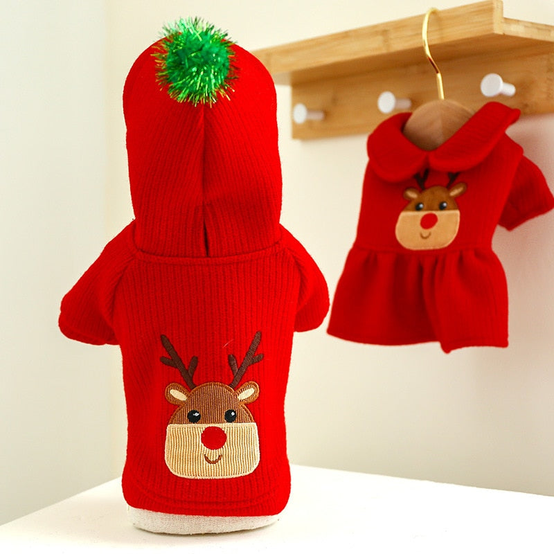 Vestido &/ou Moletom Natalinos | Para Cachorro