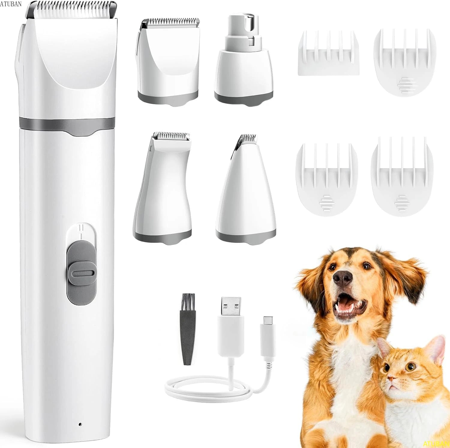 PawTrim 4 em 1 - Kit Completo de Corte para Pets